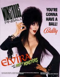 Elvira and the Party Monsters Flyer